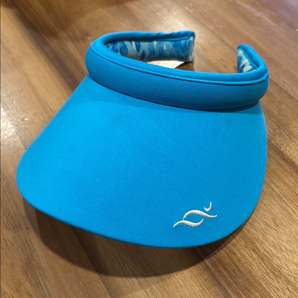 Nancy Lopez Floral Blue Golf Visor